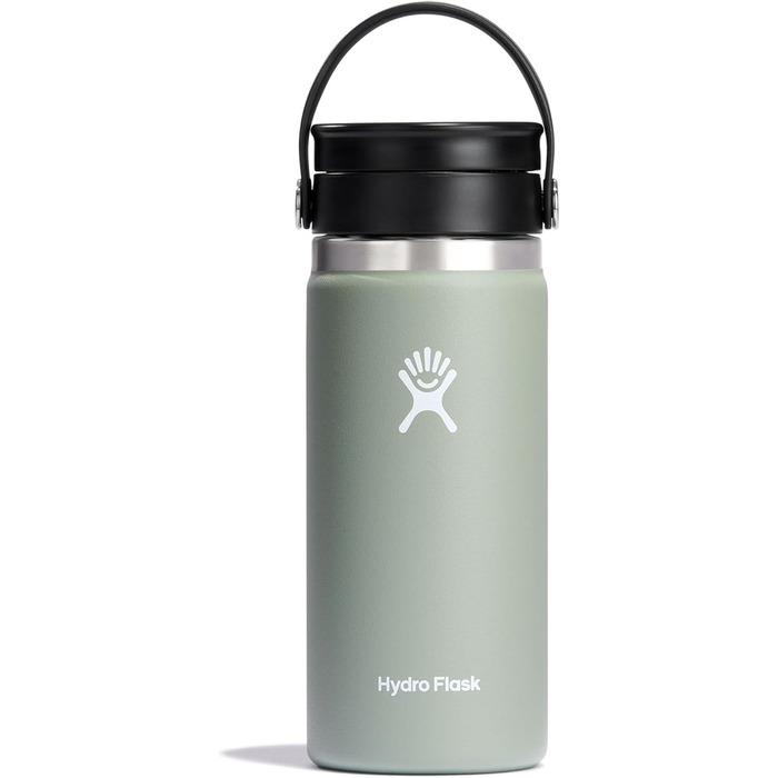 Термос HYDRO FLASK 473 мл, вакуумна нержавіюча сталь, герметична кришка Flex, для кави, широкий отвір, колір Agave