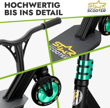 Трюковий самокат STAR SCOOTER Pro Sport 110/120 мм для дітей від 7 років і дорослих, алюмінієвий, HIC, напівпрофесійний