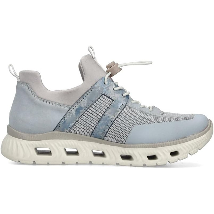 Кеди жіночі Rieker M6061 Slip-On, сині комбіновані, 39 EU - зручне взуття для повсякденного носіння