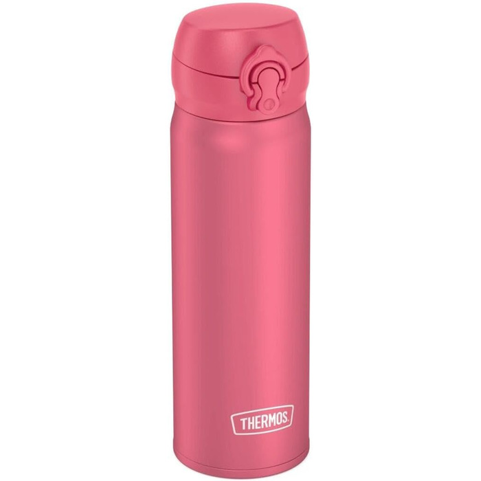 Термос-бутилка Thermos Ultralight 500 мл, глибокий рожевий, нержавіюча сталь, ізоляційна, кришка Safe Flow, тримає тепло 10 год/холод 20 год, можна мити в посудомийці, BPA-free