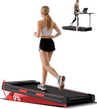 Walking Pad з нахилом 15% та швидкістю 10 км/год: компактний біговий тренажер для дому та офісу, LED-дисплей, пульт дистанційного керування, 2.5PS, максимальне навантаження 136 кг, тиха робота