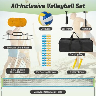 Волейбольна сітка для басейну LIFEZEAL: портативна, регульована висота, антиковзаюча поверхня, з насосом та сумкою (блакитна)