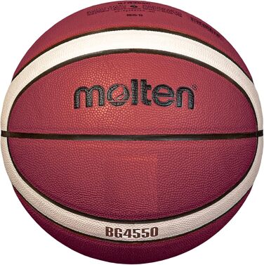 Баскетбольний м'яч Molten BG4550 FIBA, преміум синтетична шкіра, розміри 6/7