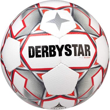 Футбольний м'яч Derbystar Apus S-Light, розмір 4, білий, для юніорів, тренувальний