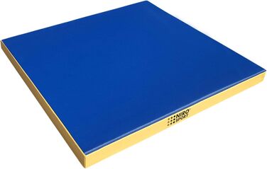 Гімнастичний мат NiroSport 100x100x8 см, м'який, для фітнесу, тренувань, спортивний, захисний, червоний, вироблено в Німеччині