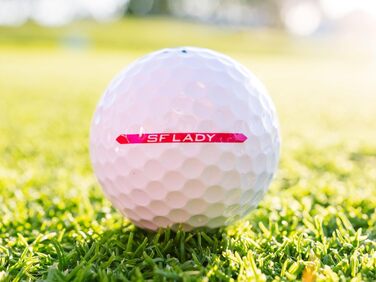 Гольф-м'яч Srixon Soft Feel Lady 8 & 9 для жінок | Низька компресія, простий високий старт | М'яка текстура | Ідеально для помірних замахів та підвищеної точності | Білий (SOFT FEEL LADY8, Білий)
