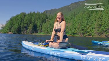 Надувний SUP Борд Aqua Spirit 2025 | Комплект з веслом, рюкзаком та насосом | 320x81x15/457x91x15 см