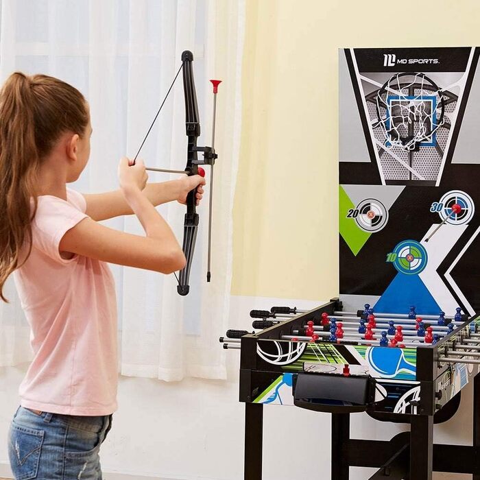 MD Sports 122-в-1 Комбо: Ручний стіл для ігор з системою підрахунку очок, хокей, баскетбол, футбол, шашки, шахи та інші ігри
