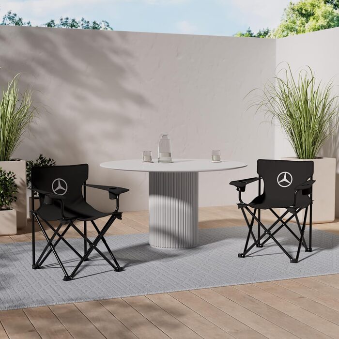 Складний стілець Mercedes Benz Collection, чорний, Brunner