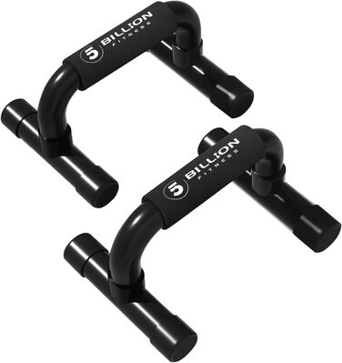 Набір для віджимань 5BILLION Liegestützgriffe - тренажер для дому, підтримка для віджимань, піна, чорний