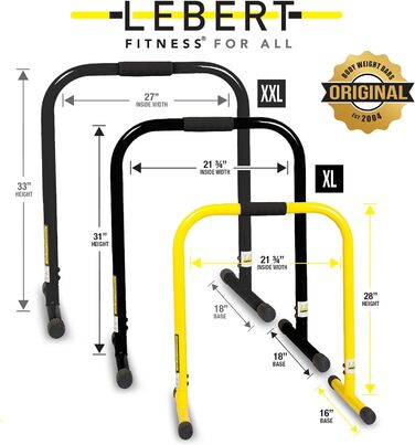 Тренувальні бруси Lebert Fitness Equalizer з еспандером для силових вправ