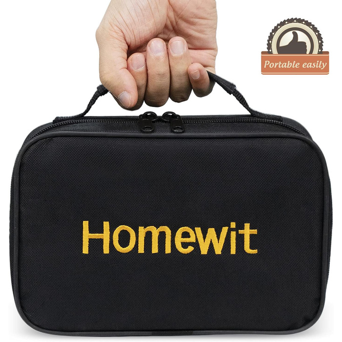 Набір для бочче та петанку Homewit з 6 металевими кулями, сумка для перенесення, гра для саду, пляжу, кемпінгу та парку