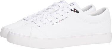 Чоловічі шкіряні кеди Tommy Hilfiger Th Hi Vulc Core Low LTH Ii ESS білі, розмір 44 EU