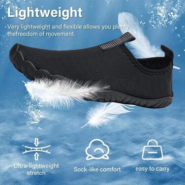 Чоловічі та жіночі аквашузи Ziitop: для плавання, серфінгу, йоги. Швидка сушка, розміри 36-46 EU.