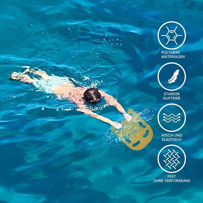 Дошка для плавання FunWater для дітей та дорослих, тренажер для навчання плаванню з пінополіетилену (PE), допомога для покращення стилю плавання, мультяшний дизайн (37x27см, жовто-зелена)