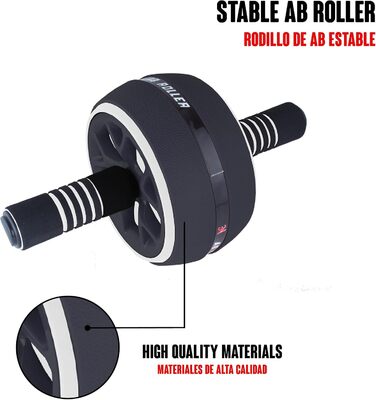 Набір для тренувань Calma Dragon 2 в 1: ролер для пресу та скакалка. Домашній фітнес-зал. Чорний колір