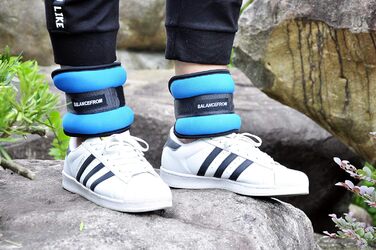 Балансувальні обважнювачі BalanceFrom GoFit для гомілки, зап'ястя, рук і ніг, регульовані, оранжеві з зигзагом (Sunset Chevron)