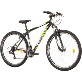 Гірський велосипед Probike PRO 29 дюймів, 21 швидкість, для чоловіків і жінок, зріст 175-190 см, чорний/зелений