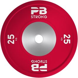 PERFORMBETTER PB Strong професійні гумові диски для штанги 25 кг, вага для штанги, діаметр 50 мм