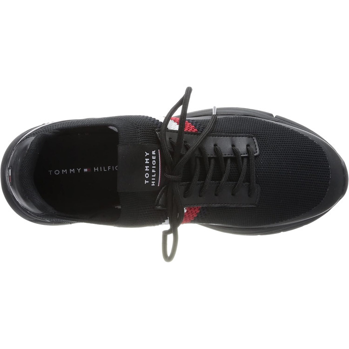 Кросівки Tommy Hilfiger чоловічі Runner Knit, чорні (45 EU)