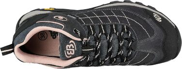 Жіночі трекінгові півчеревики Brütting Mount Crillon Low, сірий/рожевий, 38 EU