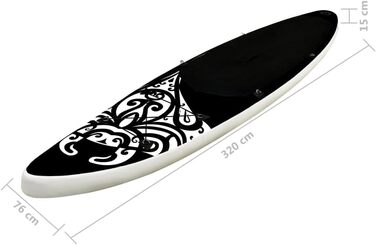 Надувна SUP-дошка vidaXL з комплектом, дошка для серфінгу, вибір розмірів