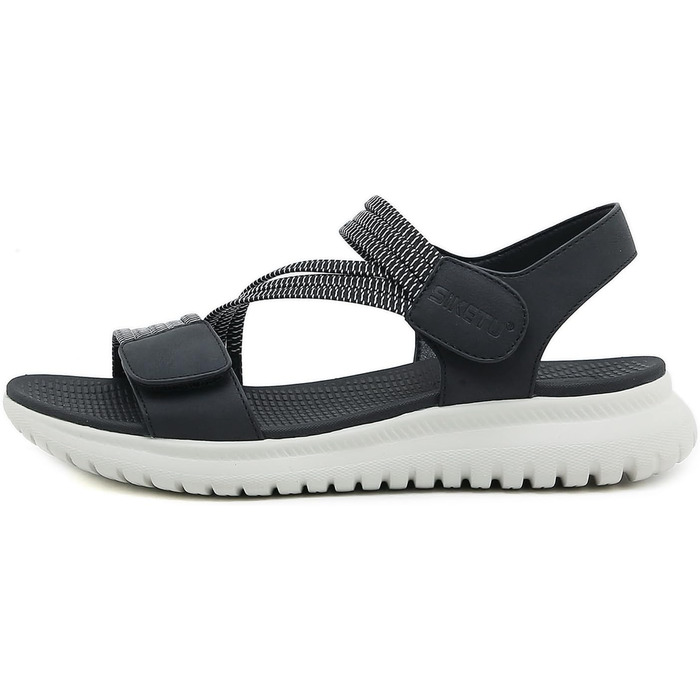 Жіночі сандалії літні Wandersandalen Freizeit Plateau - спортивні сандалії для відпочинку та прогулянок, чорного кольору, розмір 35-42 EU