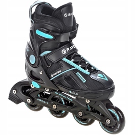 Регульовані ролики RAVEN Pulse Black/Cyan, розмір 37-40