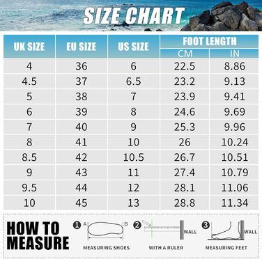 Чоботи для плавання та водних видів спорту для жінок та чоловіків. Нековзкі, швидковисихаючі, розмір 36-45 (39 EU, A Чорний)