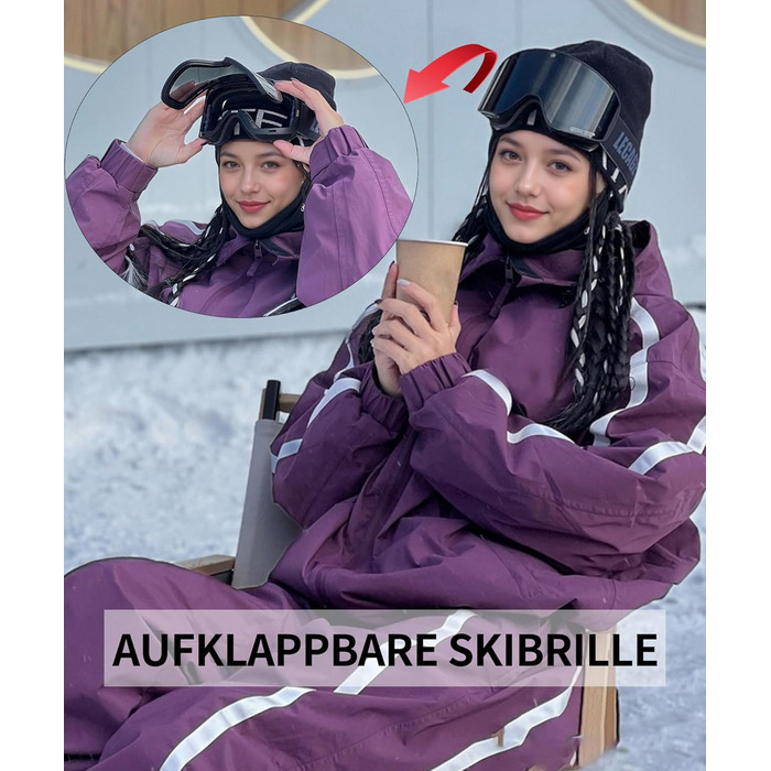 Снігові окуляри Lecage без рамки з дзеркальними лінзами для чоловіків та жінок. Захист від запотівання та УФ-фільтр. Підходять для катання на лижах та сноуборді. Чорний колір.