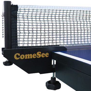 Набір для настільного тенісу Comesee: Стійка сітка з затискачем, регульована по висоті, чорна