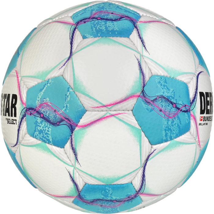 М'яч для футболу Derbystar Bundesliga Brillant Mini (білий/синій)