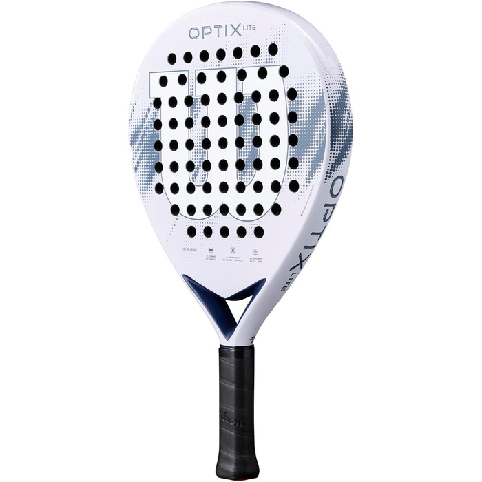 Ракетка для падел Wilson Optix V2 Lite (фіолетова) - легка, для початківців, з скловолокном, 50x29.9x7 см