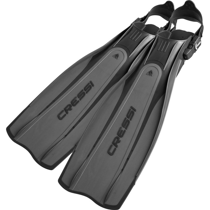 Ласти Cressi Pro Light відкритий п'ятка S/M (40/41) чорні/сріблясті для дайвінгу