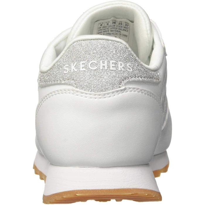 Кросівки жіночі Skechers OG 85 Old School Cool білі зі сріблом, 39.5 EU