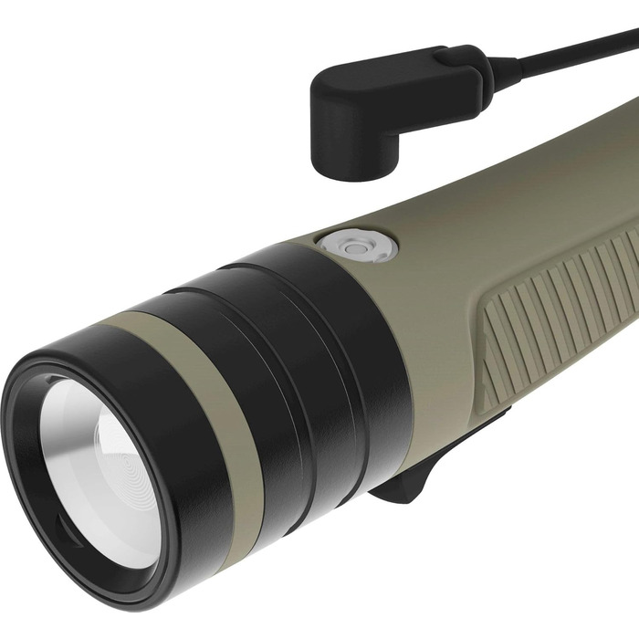 Ліхтар Cressi Hunt Torch 1600 Black - LED ліхтар для дайвінгу, риболовлі та пошуку під водою, 1600 люмен, водонепроникний IPX8, 100 м, унісекс