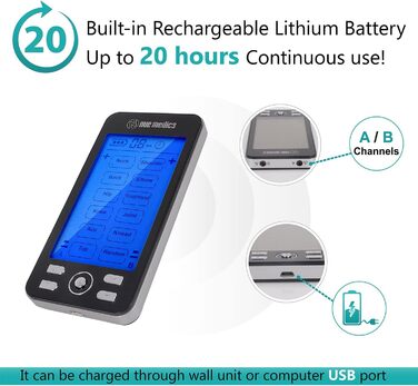 NueMedics TENS 24: Мультифункціональний масажер для м'язів та зняття болю (комплект)