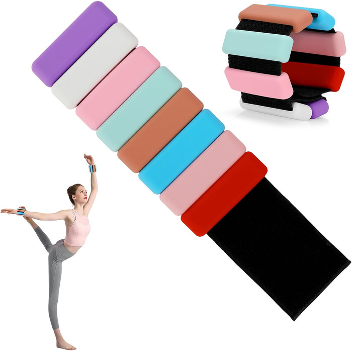 Гантелі на зап'ястя та щиколотки Kasanni 2 шт. (по 0,5 кг) для ніг та рук, Pilates, йога, танці, біг, плавання