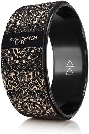 Колесо для йоги Yoga Design Lab | Dharma Rad, екологічне | для інтенсивної розтяжки, покращує поставу (Чорний колір корку)