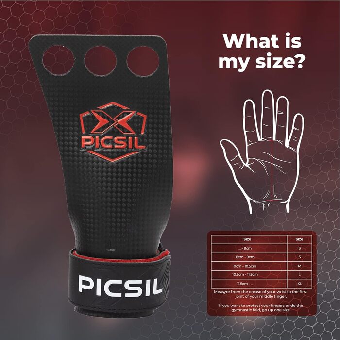 Тренувальні рукавички PICSIL RX для крос-тренінгу, карбонові грипси, унісекс, для фітнесу, боксу, важкої атлетики, захист від мозолів та розривів