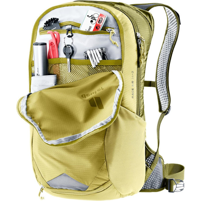 Велосипедний рюкзак Deuter Race Air 14+3 л, вентиляція спини, легкий