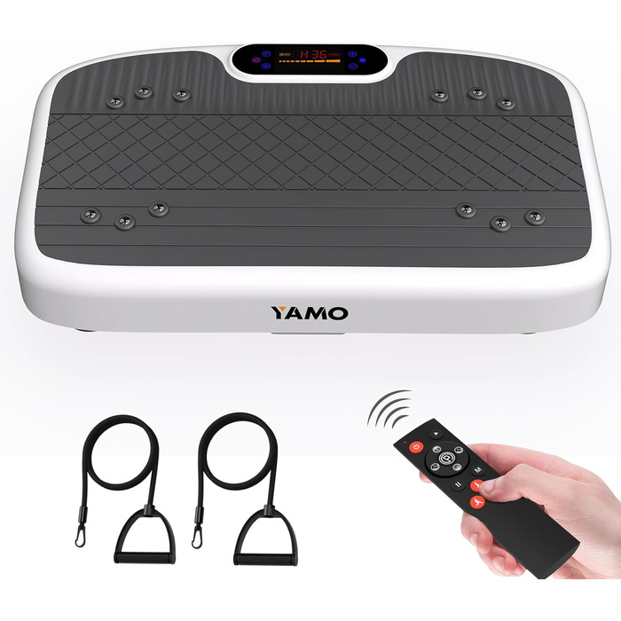 Вібраційна платформа YAMO для схуднення та тренувань всього тіла, масажер - до 150 кг, чорний