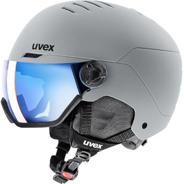 Лижний шолом Uvex Wanted Visor з візором, матовий, синій