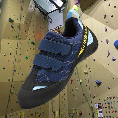 Кріпильні черевики для скелелазіння: чоловічі, жіночі, дитячі. Для початківців та професіоналів. Блакитний колір, розмір 44 EU.