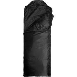 Сумка-спальник Snugpak Jungle Bag WGTE з вбудованою москітною сіткою - легкий, гігієнічний спальний мішок та універсальний ковдра для кемпінгу та експедицій у тропічних умовах (чорний, ліва блискавка)