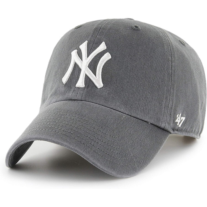 Кепка бейсболка MLB New York Yankees, унісекс, регульована, чорно-сіра