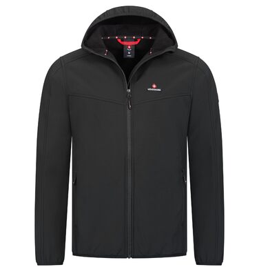Чоловіча легка куртка Softshell Höhenhorn Alpberg для активного відпочинку та прогулянок, чорна, розмір L