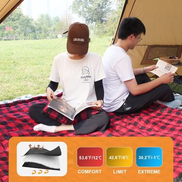 Спальний мішок для двох дорослих з флісу, зимовий, з подушками та сумкою для перенесення, 233*157 см, червоний