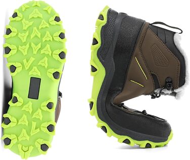 Дитячі трекінгові черевики Kinder: комфортні, теплі, для походів (EU 30-39, коричневі)