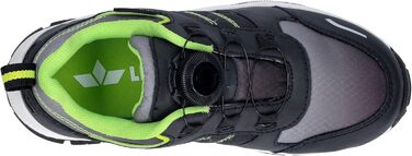 Дитячі трекінгові черевики Lico Akima для хлопчиків та дівчаток, 29 EU, чорно-сірий, лимонний акцент